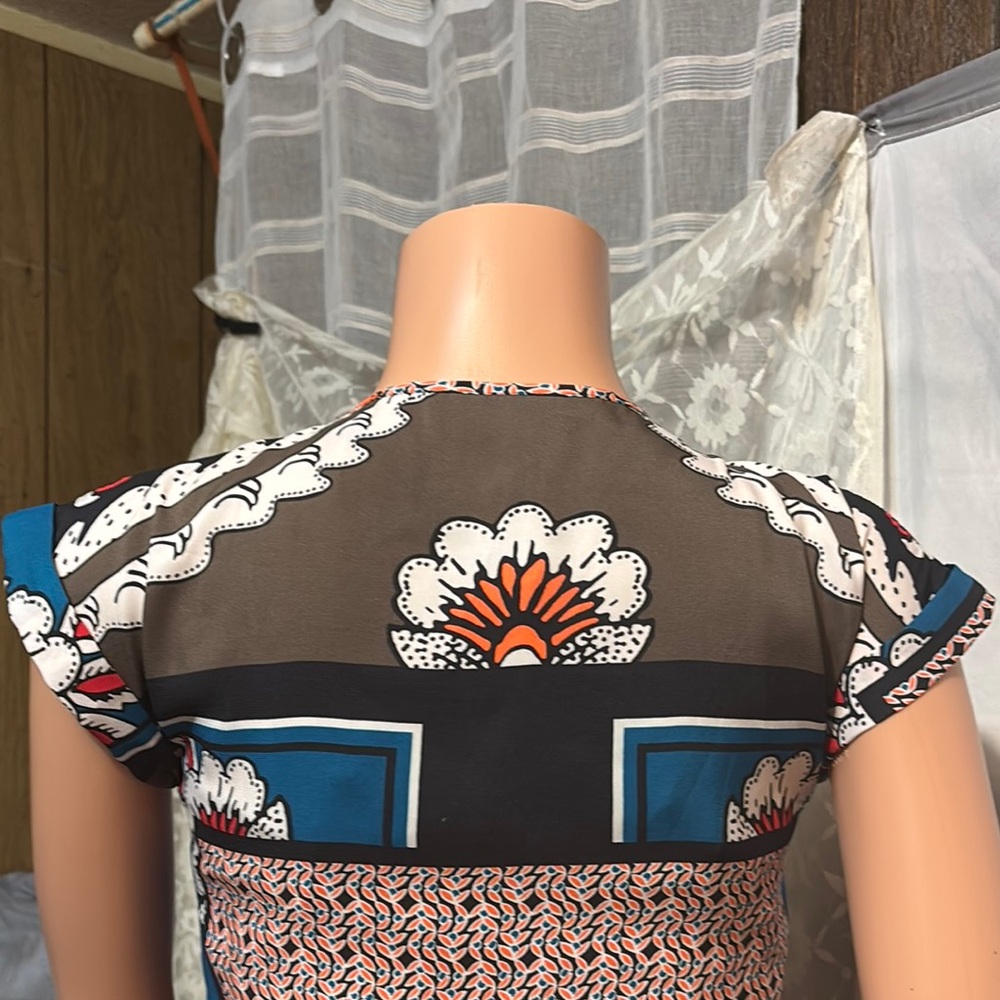 Express Graphic Multicolor Blouse - image 7